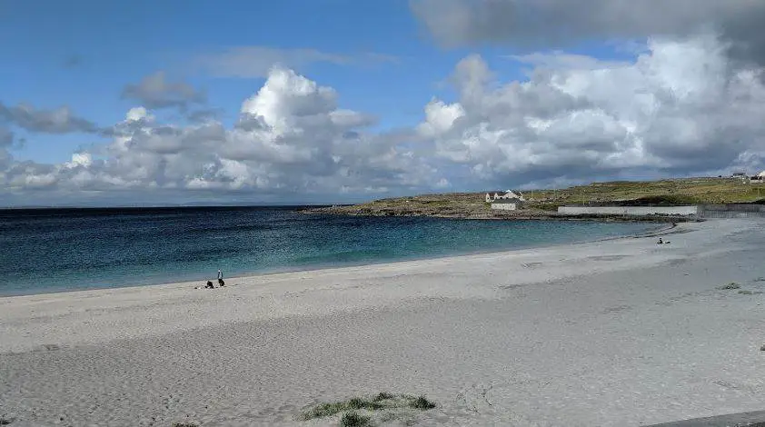 beautiful beach in Galway, a famous beach in Galway, Salthill beach in Galway