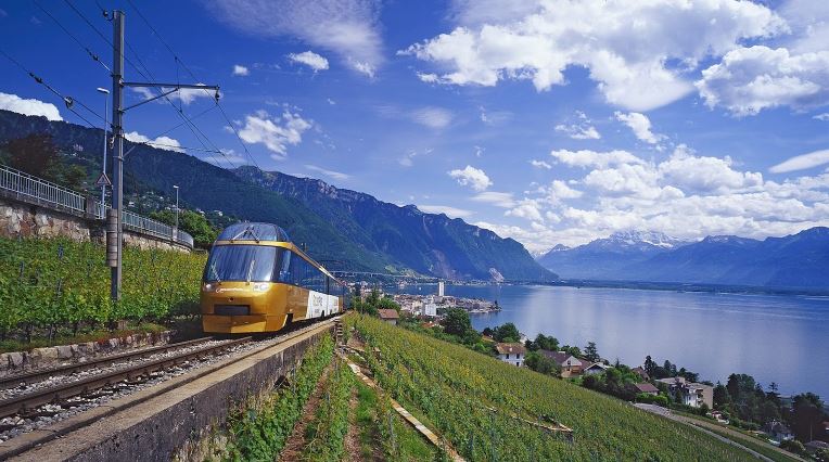scenic train rides in Switzerland, scenic Switzerland by train, Switzerland train, swiss train, glacier express Switzerland