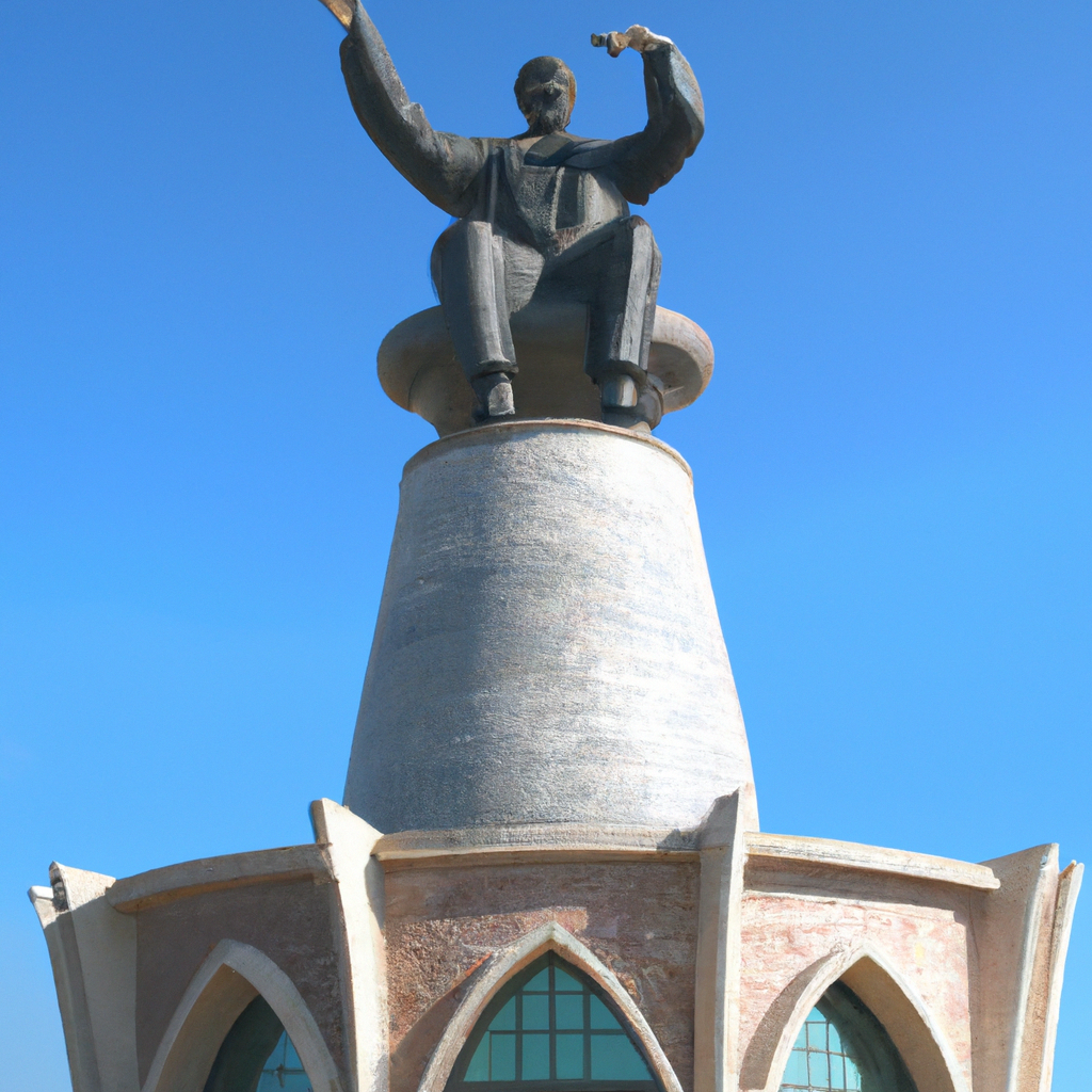 Monument to Saparmurat Niyazov - Turkmenabat In Turkmenistan: Overview ...