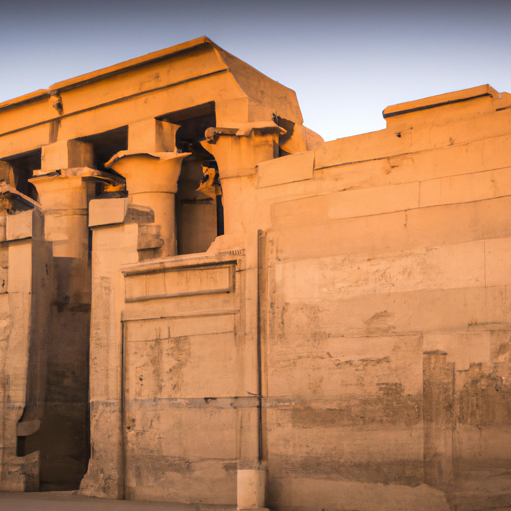 Temple of Sobek at Kom Ombo East Bank North West South In Egypt ...