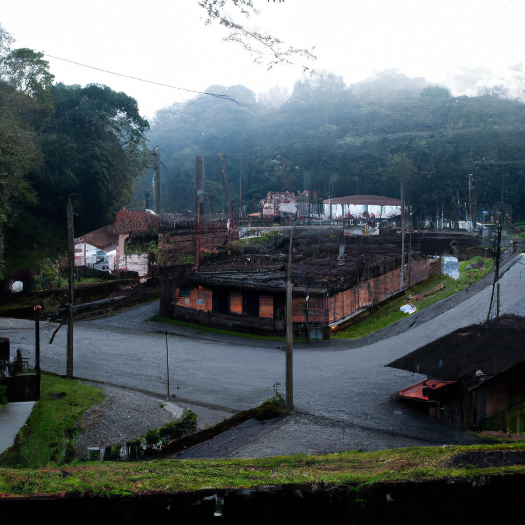 Paranapiacaba, a neighborhood in Santo André, São Paulo, Brazil, nestled in  the middle of the Serra do Mar. It is an old railway village built by the  english. It has a reputation